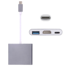 Load image into Gallery viewer, USB-C / Type-C 3.1 Male to USB-C / Type-C 3.1 Female &amp; HDMI Female &amp; USB 3.0 Female Adapter, Type-C+USB+HDMI (J), Type-C+USB+HDMI (G), Type-C+USB+HDMI (B), Type-C+USB+HDMI (S)