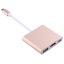 Load image into Gallery viewer, USB-C / Type-C 3.1 Male to USB-C / Type-C 3.1 Female &amp; HDMI Female &amp; USB 3.0 Female Adapter, Type-C+USB+HDMI (J), Type-C+USB+HDMI (G), Type-C+USB+HDMI (B), Type-C+USB+HDMI (S)