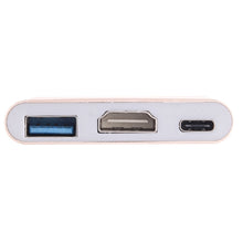 Load image into Gallery viewer, USB-C / Type-C 3.1 Male to USB-C / Type-C 3.1 Female &amp; HDMI Female &amp; USB 3.0 Female Adapter, Type-C+USB+HDMI (J), Type-C+USB+HDMI (G), Type-C+USB+HDMI (B), Type-C+USB+HDMI (S)