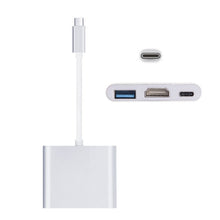 Load image into Gallery viewer, USB-C / Type-C 3.1 Male to USB-C / Type-C 3.1 Female &amp; HDMI Female &amp; USB 3.0 Female Adapter, Type-C+USB+HDMI (J), Type-C+USB+HDMI (G), Type-C+USB+HDMI (B), Type-C+USB+HDMI (S)
