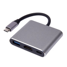 Load image into Gallery viewer, V125 UCB-C / Type-C Male to PD +  HDMI + USB 3.0 Female 3 in 1 Converter, 3 in 1