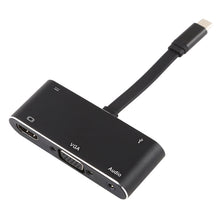 Load image into Gallery viewer, V126 UCB-C / Type-C Male to PD + HDMI + VGA + Audio + USB 3.0 Female 5 in 1 Converter, 5 in 1