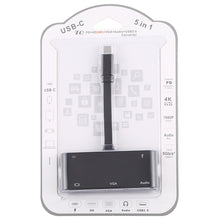 Load image into Gallery viewer, V126 UCB-C / Type-C Male to PD + HDMI + VGA + Audio + USB 3.0 Female 5 in 1 Converter, 5 in 1