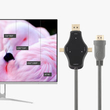 Load image into Gallery viewer, D65A 1.8m DisplayPort In &amp; Mini DP In &amp; USB-C / Type-C In to HDMI 4K Output Video Adapter Cable, D65A