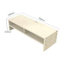 Load image into Gallery viewer, ORICO MSR-04-WD-BP 2-layer Wood Grain Computer Monitor Holder with Partition, Size: 50 x 20 x 13.5cm, 2-layer with Partition, Size: 50 x 20 x 13.5cm