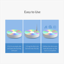 Load image into Gallery viewer, ORICO DVD-XD007 Portable USB 3.0 Interface External CD DVD Optical Drive CD/DVD-RW Recorder