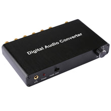 Load image into Gallery viewer, 2CH Digital Audio Decoder Converter with Optical Toslink SPDIF Coaxial for Home Theater / PS4 / PS3 / XBOX360, Support Volume Control, AC-3, DTS