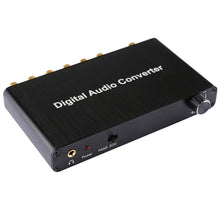Load image into Gallery viewer, 2CH Digital Audio Decoder Converter with Optical Toslink SPDIF Coaxial for Home Theater / PS4 / PS3 / XBOX360, Support Volume Control, AC-3, DTS