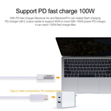 Load image into Gallery viewer, 45W / 60W / 65W / 85W 5 Pin MagSafe 2 (T-Shaped) to USB-C / Type-C PD Charging Cable, MagSafe 2