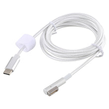 Load image into Gallery viewer, 45W / 60W / 65W / 85W 5 Pin MagSafe 1 (L-Shaped) to USB-C / Type-C PD Charging Cable, MagSafe 1