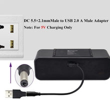Load image into Gallery viewer, 10 PCS 5.5 x 2.1mm Male to USB 2.0 Male DC Power Plug Connector, 5.5 x 2.1mm
