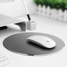 Load image into Gallery viewer, Circle Shape Aluminum Alloy Double-sided Non-slip Mat Desk Mouse Pad, Circle Shape