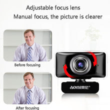 Load image into Gallery viewer, aoni C11 720P 150-degree Wide-angle Manual Focus HD Computer Camera with Microphone, C11