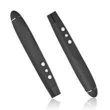 Load image into Gallery viewer, 2.4GHz Wireless Laser PowerPoint Page Turning Pen Multimedia Wireless Presentation Projection Pen with USB Receiver, Remote Control Distance: 30m, 30m