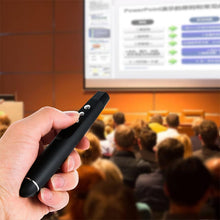 Load image into Gallery viewer, 2.4GHz Wireless Laser PowerPoint Page Turning Pen Multimedia Wireless Presentation Projection Pen with USB Receiver, Remote Control Distance: 30m, 30m