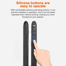Load image into Gallery viewer, XM930 2.4GHz Wireless Laser PowerPoint Page Turning Pen Multimedia Wireless Presentation Projection Pen with USB Receiver, Support Low Battery Remind, Remote Control Distance: 100m, 100m White, 100m Black