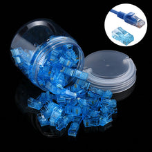 Load image into Gallery viewer, 100 PCS Anpwoo Amp01 RJ45 Connector Modular Plug, 100 PCS (Yellow), 100 PCS (Blue), 100 PCS (Orange)