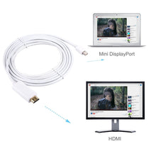 Load image into Gallery viewer, 3m Mini DisplayPort Male to HDMI Male Adapter Cable, 3m