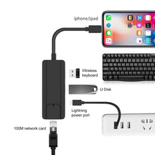 Load image into Gallery viewer, Onten 75002 8PIN to RJ45 Hub USB 2.0 Adapter