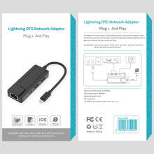 Load image into Gallery viewer, Onten 75002 8PIN to RJ45 Hub USB 2.0 Adapter
