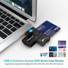 Load image into Gallery viewer, ROCKETEK CR310 USB 3.0 + TF Card + SD Card + SIM Card + Smart Card Multi-function Card Reader, USB 3.0