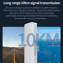 Load image into Gallery viewer, COMFAST CF-E312A Qualcomm AR9344 5.8GHz 300Mbps/s Outdoor ABS Wireless Network Bridge with POE Adapter