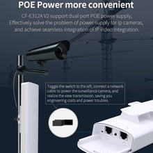 Load image into Gallery viewer, COMFAST CF-E312A Qualcomm AR9344 5.8GHz 300Mbps/s Outdoor ABS Wireless Network Bridge with POE Adapter