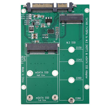 Load image into Gallery viewer, M.2 NGFF &amp; mSATA SSD to SATA III 7+15 Pin Adapter Converter, SSD to SATA III