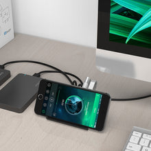 Load image into Gallery viewer, ORICO SHC-U3 ABS Material Desktop 4 Ports USB 3.0 HUB with Phone / Tablet Holder &amp; 1m USB Cable &amp; LED Indicator, SHC-U3