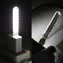 Load image into Gallery viewer, 8LEDs 5V 200LM USB LED Book Light Portable Night Light, with 8 Pin Adapter, with 8 Pin  Adapter