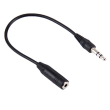 Load image into Gallery viewer, 3.5 Male to 2.5 Female Converter Cable, Length: 23cm(Black), Length: 23cm