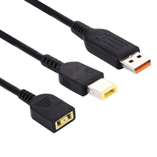 Load image into Gallery viewer, Big Square (First Generation) Female to Lenovo YOGA 3 &amp; Big Square (First Generation) Male Interfaces Power Adapter Cable for Lenovo Laptop Notebook, Length: about 30cm, X1 Carbon 2018/2017 &amp; T570/T470/T470s