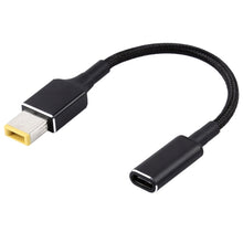 Load image into Gallery viewer, PD 100W 18.5-20V Big Square to USB-C / Type-C Nylon Braid Cable for Lenovo Laptop Notebook, Length: about 30cm, T570/T470/470s &amp; X1 Carbon 2018