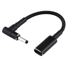 Load image into Gallery viewer, PD 100W 18.5-20V 4.0 x 1.35mm Elbow to USB-C / Type-C Adapter Nylon Braid Cable