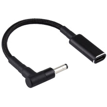Load image into Gallery viewer, PD 100W 18.5-20V 4.0 x 1.35mm Elbow to USB-C / Type-C Adapter Nylon Braid Cable