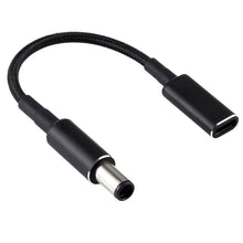 Load image into Gallery viewer, PD 100W 18.5-20V 7.4 x 0.6mm to USB-C / Type-C Adapter Nylon Braid Cable for HP, 7.4 x 0.6mm