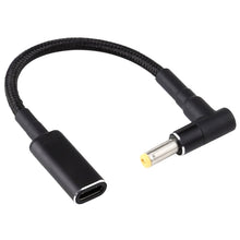 Load image into Gallery viewer, PD 100W 18.5-20V 4.8 x 1.7mm Elbow to USB-C / Type-C Adapter Nylon Braid Cable