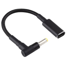 Load image into Gallery viewer, PD 100W 18.5-20V 4.8 x 1.7mm Elbow to USB-C / Type-C Adapter Nylon Braid Cable