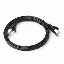 Load image into Gallery viewer, 1m CAT7 10 Gigabit Ethernet Ultra Flat Patch Cable for Modem Router LAN Network - Built with Shielded RJ45 Connectors, Length: 1m