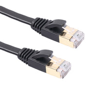 Load image into Gallery viewer, 1m CAT7 10 Gigabit Ethernet Ultra Flat Patch Cable for Modem Router LAN Network - Built with Shielded RJ45 Connectors, Length: 1m