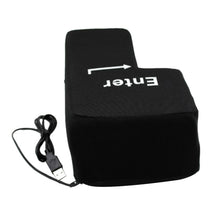 Load image into Gallery viewer, Big Enter Button USB Computer Desktop Pillow Creative Vent Enter Key Hand Pillow(Black)