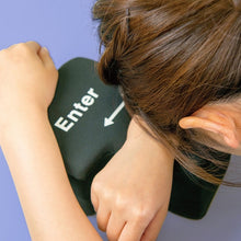 Load image into Gallery viewer, Big Enter Button USB Computer Desktop Pillow Creative Vent Enter Key Hand Pillow(Black)