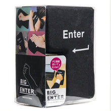Load image into Gallery viewer, Big Enter Button USB Computer Desktop Pillow Creative Vent Enter Key Hand Pillow(Black)
