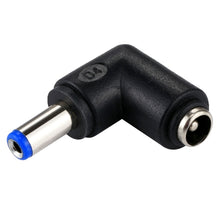 Load image into Gallery viewer, DC 4506 Male  to DC 7406 Female Connector Power Adapter for HP Laptop Notebook, 90 Degree Right Angle Elbow, DC 5521 Male to Female