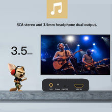Load image into Gallery viewer, 192KHz ARC Audio Extractor HDMI ARC to SPDIF + Coaxial + L/R Converter Audio Return Channel Adapter, 192KHz ARC