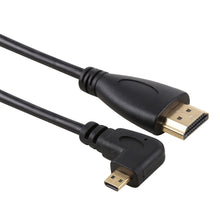 Load image into Gallery viewer, 50cm 4K HDMI Male to Micro HDMI Left Angled Male Gold-plated Connector Adapter Cable, 50cm Left