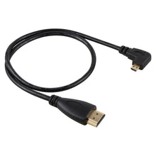 Load image into Gallery viewer, 50cm 4K HDMI Male to Micro HDMI Left Angled Male Gold-plated Connector Adapter Cable, 50cm Left