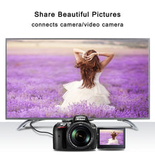 Load image into Gallery viewer, 50cm 4K HDMI Male to Micro HDMI Left Angled Male Gold-plated Connector Adapter Cable, 50cm Left
