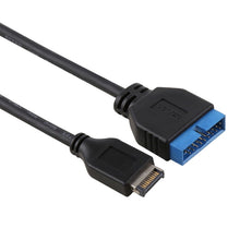 Load image into Gallery viewer, 30cm USB 3.1 Type-E to USB 3.0 Motherboard 19 Pin Male Expansion Cable