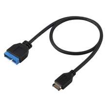 Load image into Gallery viewer, 30cm USB 3.1 Type-E to USB 3.0 Motherboard 19 Pin Male Expansion Cable